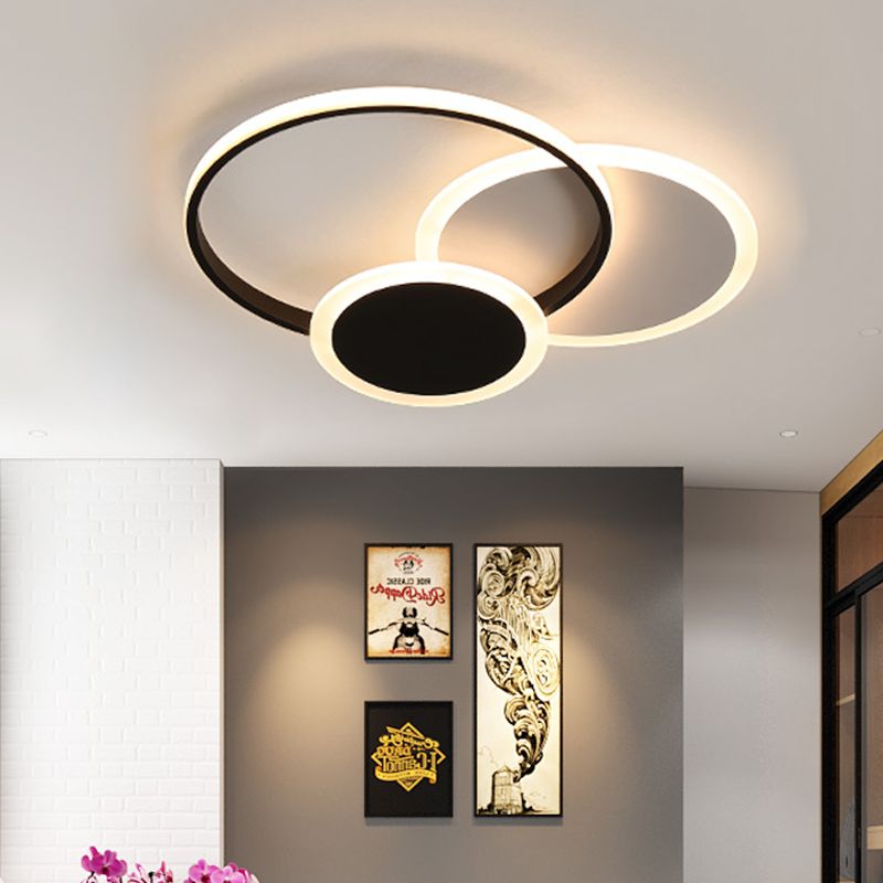 Acryl gestapelde ringplafondlamp Eetkamer Keuken Moderne LED-plafondlamp