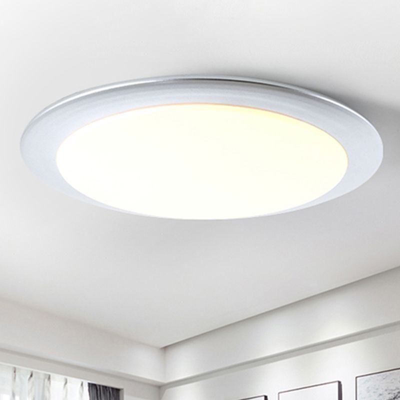 Vliegende Schotel Plafondlamp Nordic Acryl Goud/Zilver 16 "/20" Dia Geïntegreerde LED Plafondlamp voor Slaapkamer