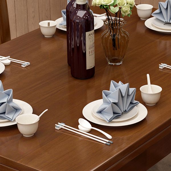 Simplicity Rectangle Dining Site Table Solid Wood Dining Room Collection with 4 Legs