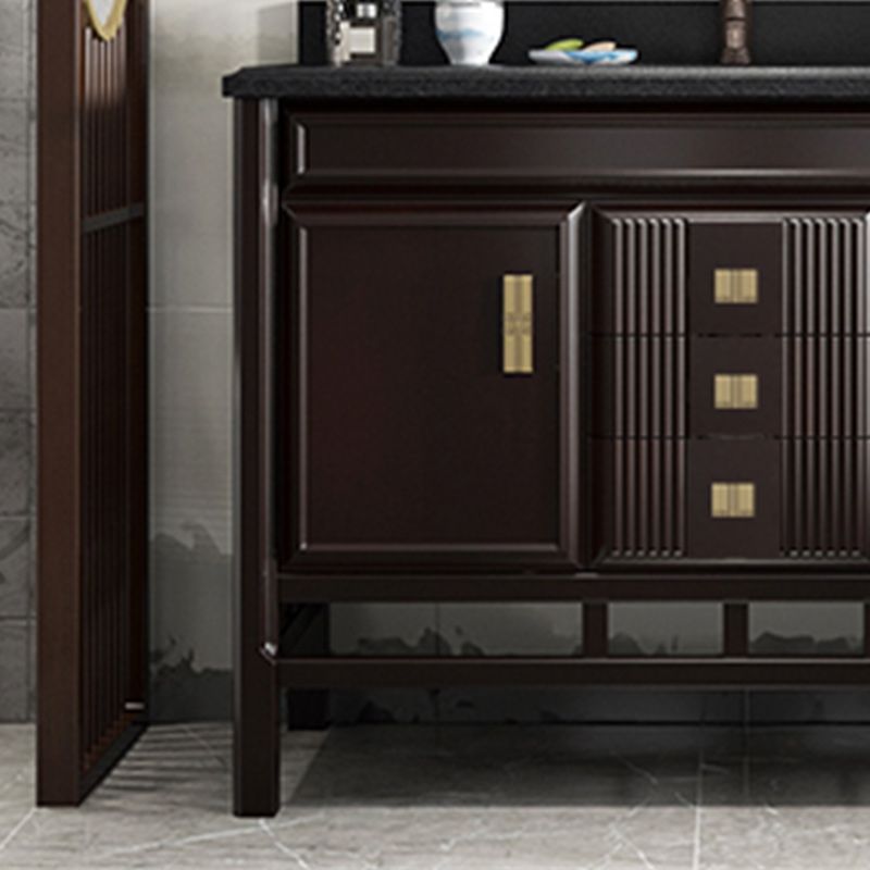 Traditional Wood Sink Vanity Solid Color Wall Mount Vanity Cabinet