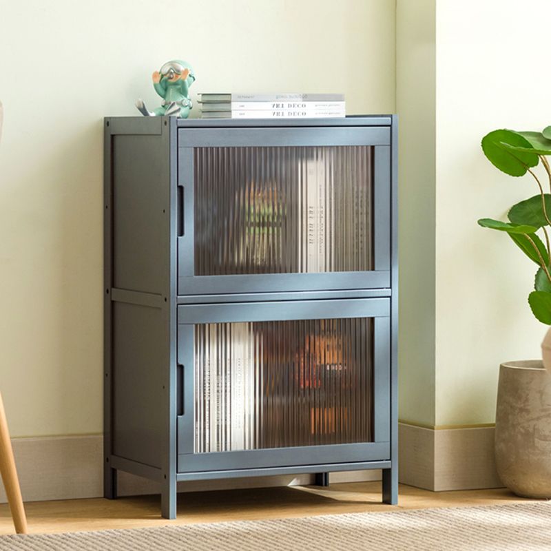 Modern Accent Cabinet with Doors and Straight Legs for Living Room