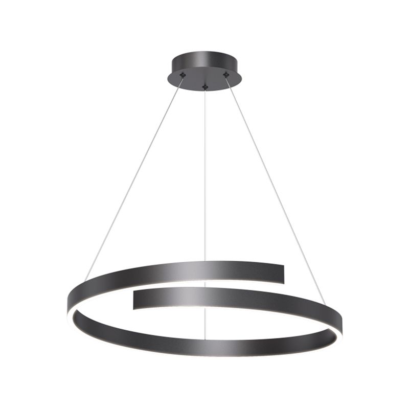 Lineaire vorm metalen hanglamp lichtbeveiliging modern hangende lamp met één licht