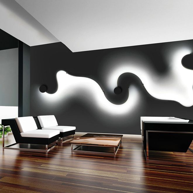 Curve Sconce Light Fixture Modern Minimalist Style Acrylic 1 Light Sconces