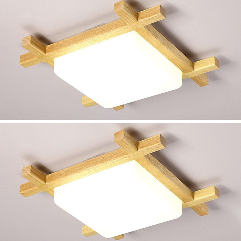 Square Flush Mount Ceiling Light Modernist Acrylic Ceiling Flush Mount for Living Room