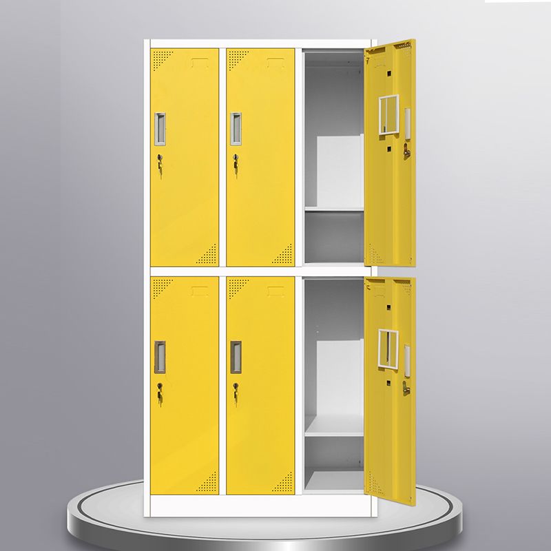 Modern Metal Hinged Door Storage Cabinet Matte Finish Cabinet for Home