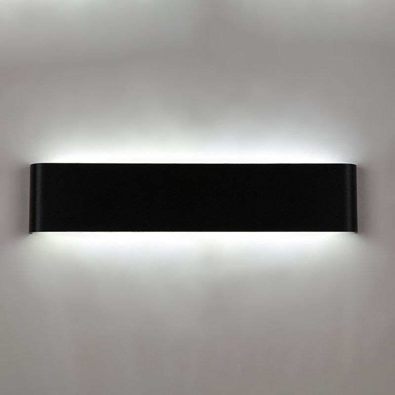 1 Light Metal Wall Sconce Modern Style Linear Shade Wall Mounted Lighting