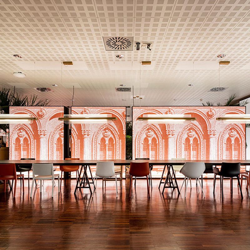 Modern Style Island Pendant Acrylic 1 Light Island Light in Gold for Restaurant