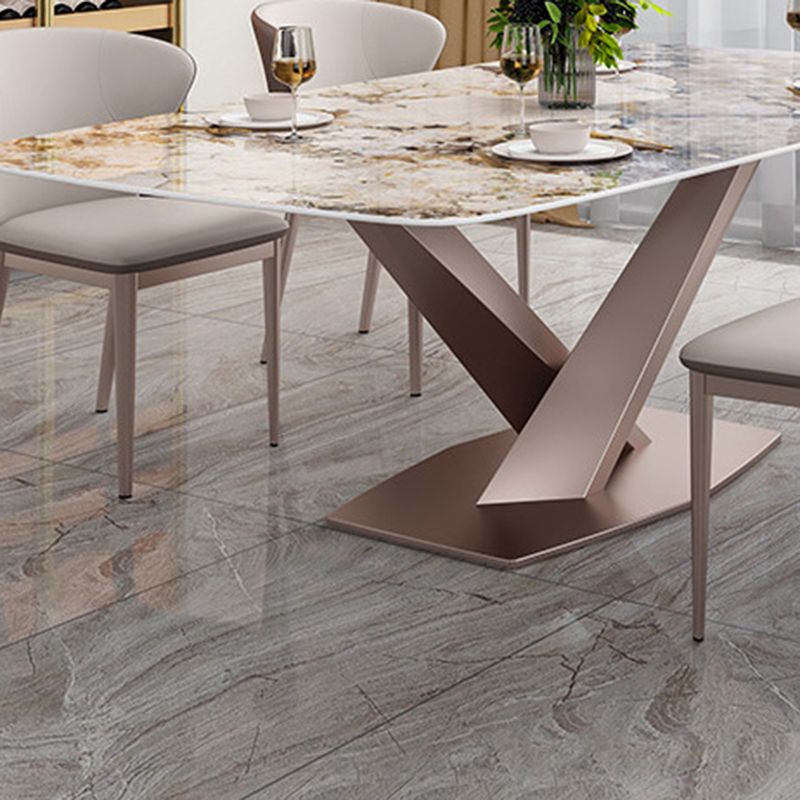 Dining Room Dinner Table Contemporary Dining Table with Pedestal Base