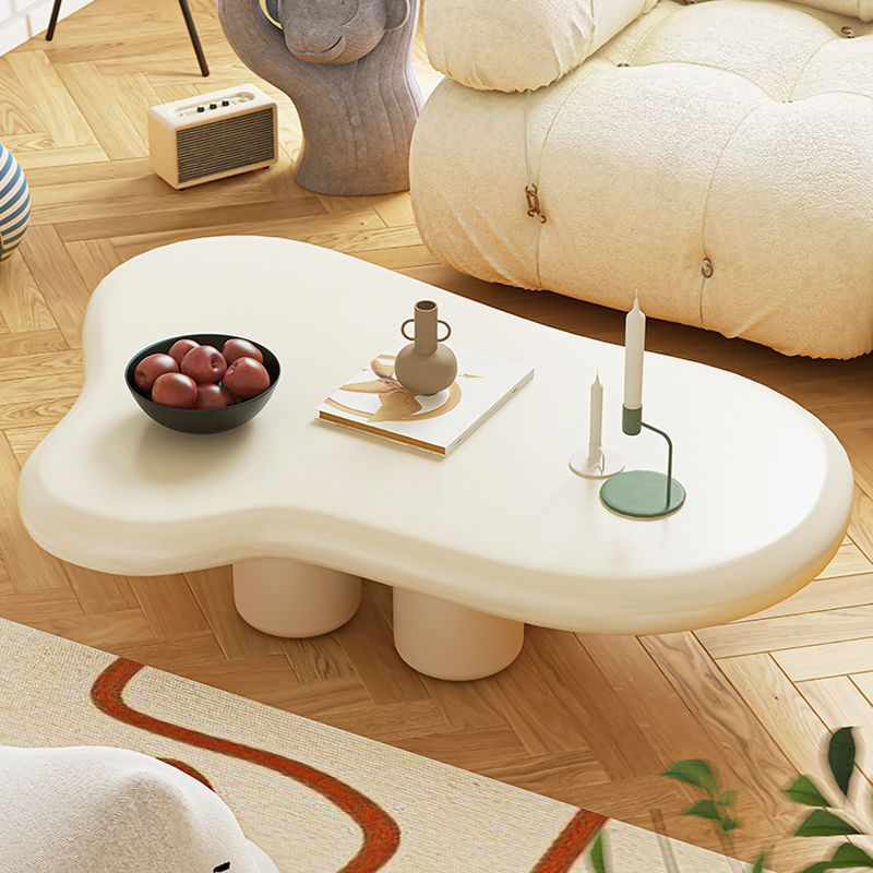 Scandinavian Wooden Coffee Table Free form 3 Legs Coffee Table for Living Room