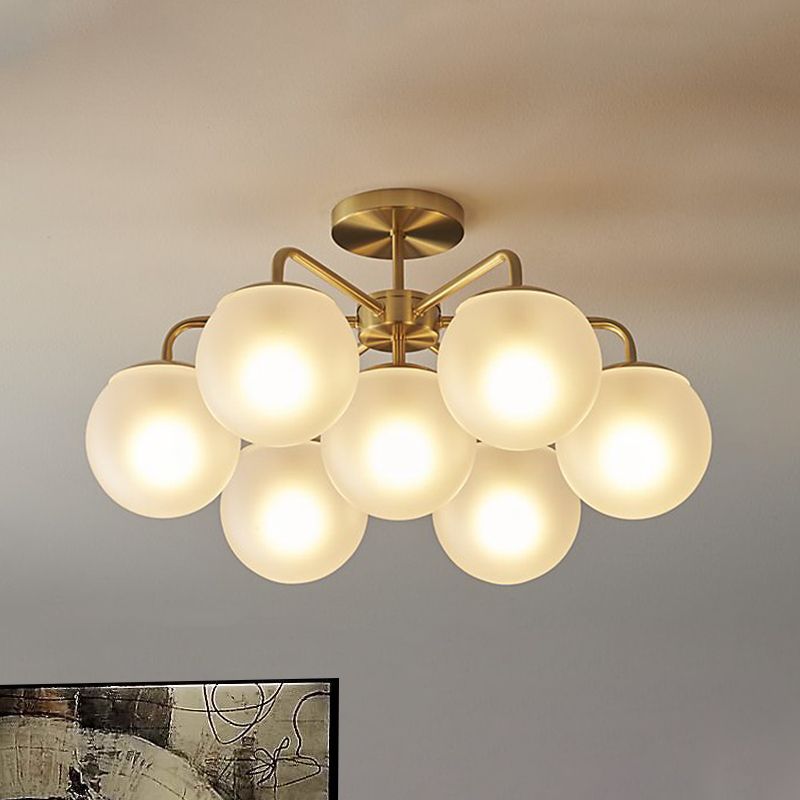 Radial de laiton postmoderne à une chambre à coucher de 7 tête