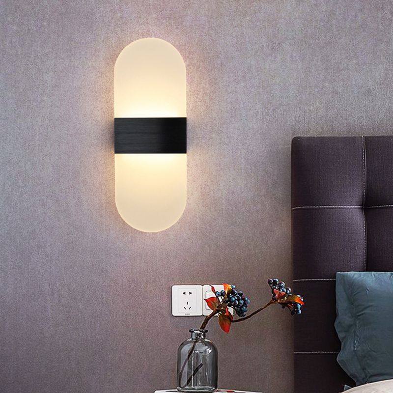 Modern Style Wall Mount Light LED Wall Light with Acrylic Shade for Living Room