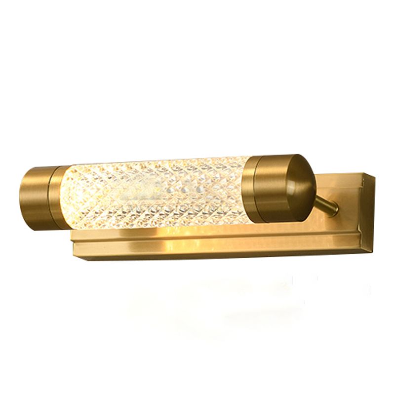 Luce murale a specchio lineare in metallo moderno lampada a parete multipla in ottone