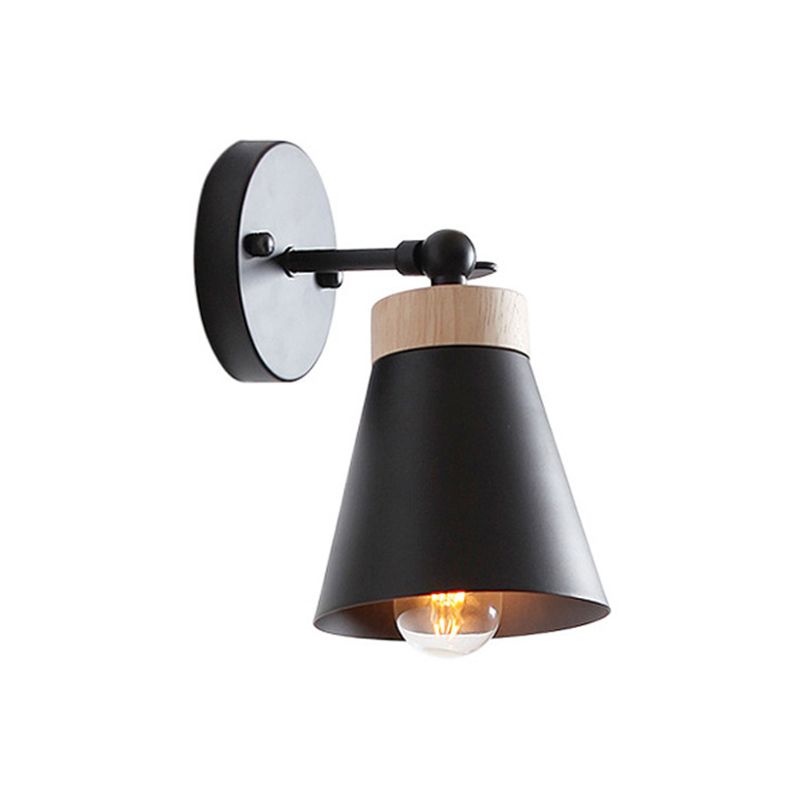Macaron Empire Shape Wall Sconce Metal 1 Light Sconces for Living Room