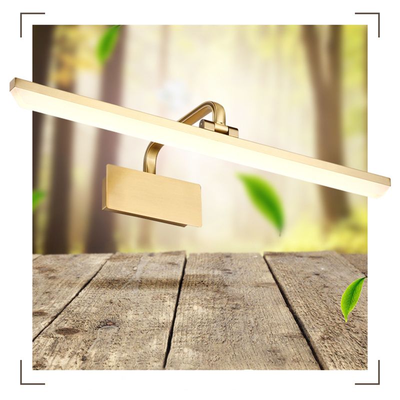 Thin-Line Metal Wall Mounted Lights Contemporary Wall Mounted Light Fixture for Bathroom