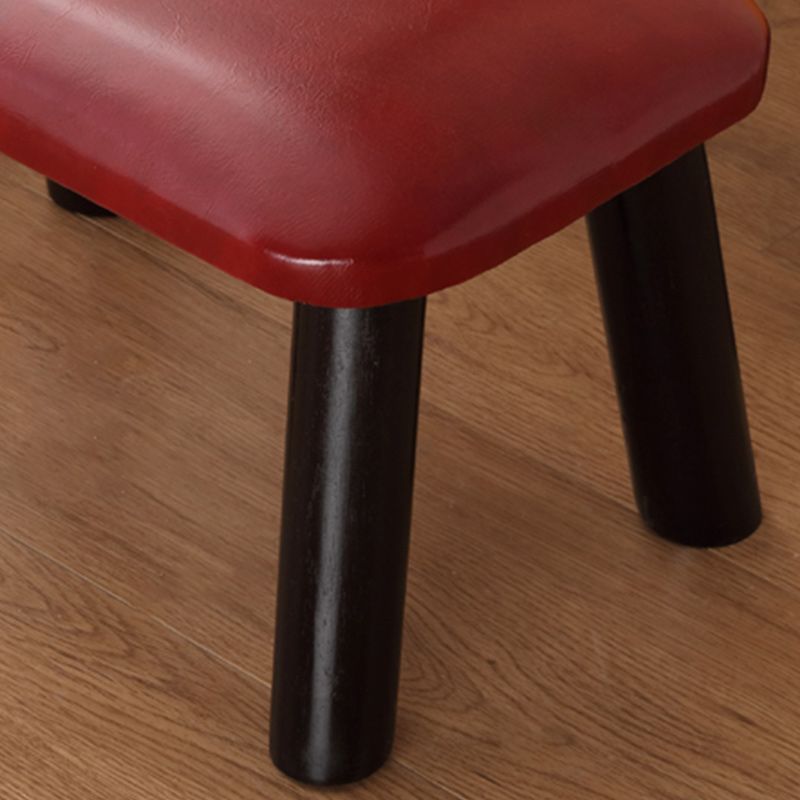 Faux Leather Ottoman Whole Colored Nailhead Trim Water Resistant Rectangle Pouf Ottoman