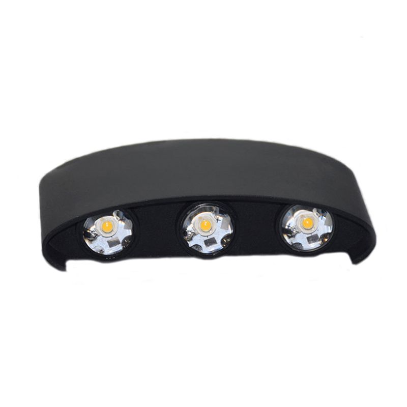 Moderner minimalistischer Stil flach runde Wandleuchten Metallwandlampen für Außenwand