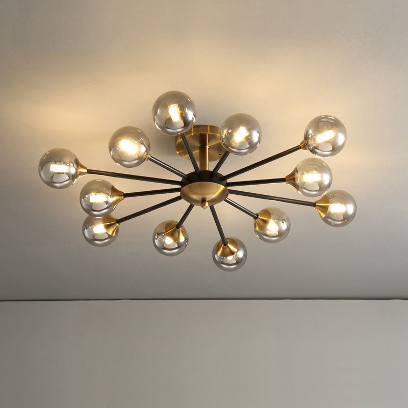Glass Flush Mount Modern Style Flush Mount Lighting for Bedroom