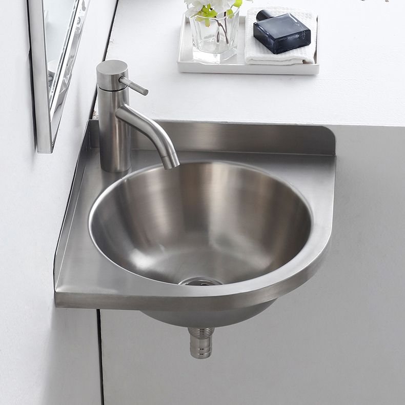 Modern Wall Mount Bathroom Sink Metal Wall Mount Bathroom Sink With Basin
