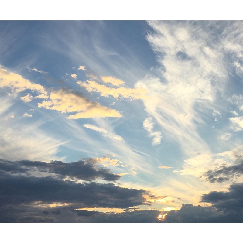 3D Cloud Sky Wall Mural Wallpaper Photography Mildew Resistant for Decoration