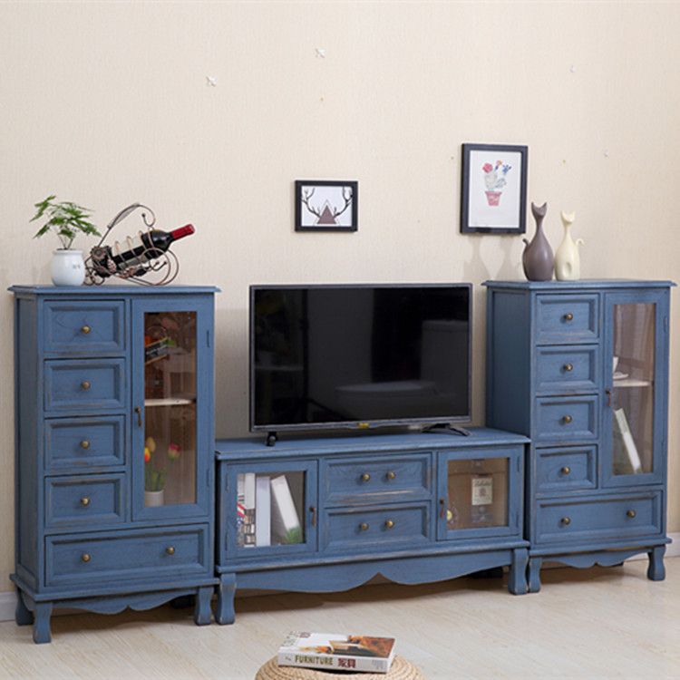 12" D Traditional Wooden Combo Dresser Bedroom Storage Chest Dresser with Drawers and Door