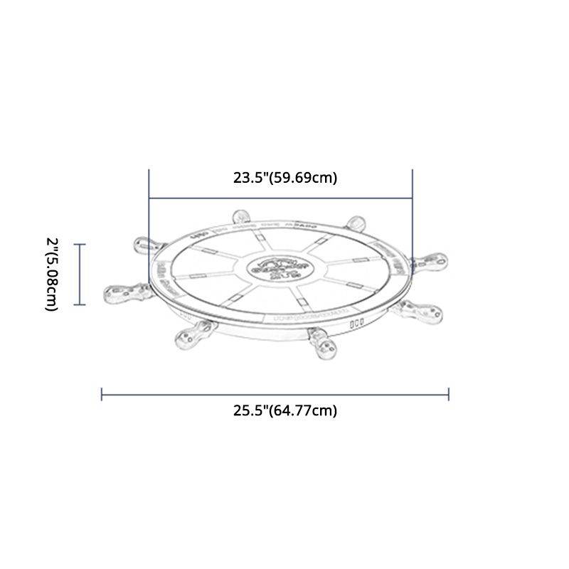 Children's Room Ceiling Light Fixture Nordic Modern Minimalist Style Boy Bedroom Creative Cute Cartoon Marine Rudder Lamps