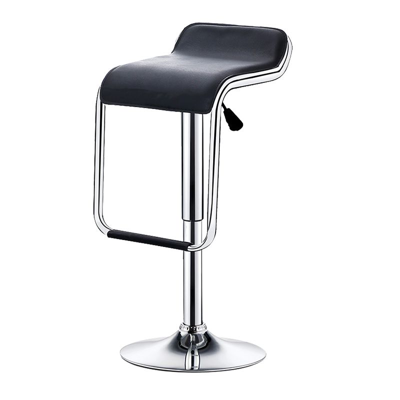 Industrieller, mit PU-Leder gepolsterter Barhocker, höhenverstellbare, drehbare Barhocker