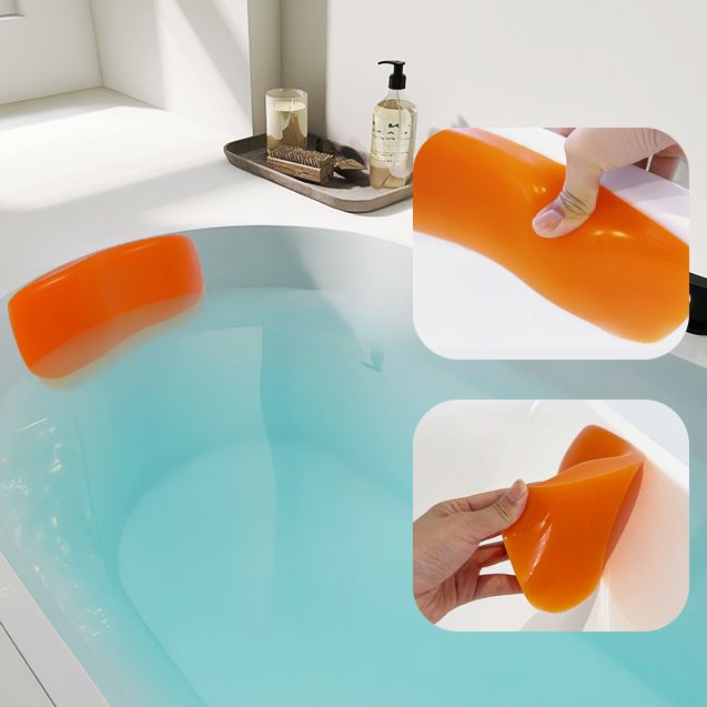Modern Oval Drop-in Bath Tub 23.22" H White Acrylic Bathtub for Home