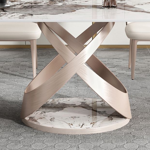 Contemporary 1/4/5/7 Pieces Dining Set Sintered Stone Dining Table for Kitchen