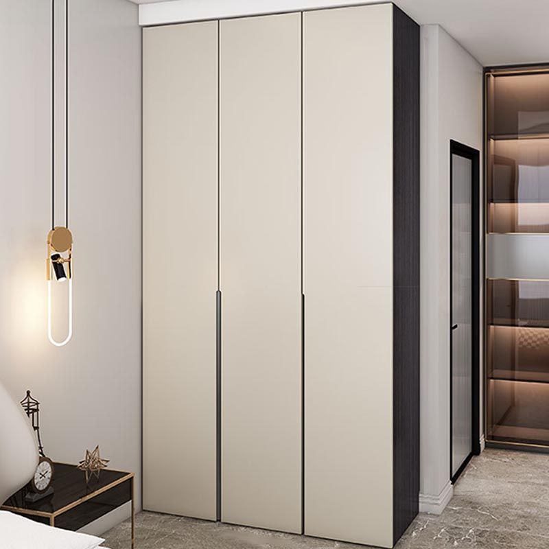 Manufactured Wood White Wardrobe Modern Storage Cabinet for Bedroom