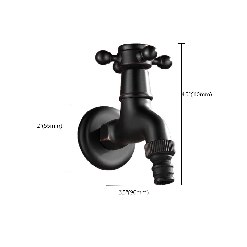 Widespread Bathroom Sink Faucet Wall Mounted Cross Handle Faucet