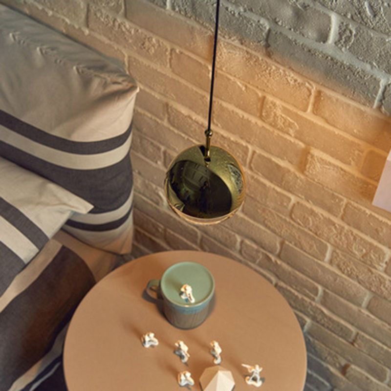 Ontwerper Moderne en eenvoudige LED -wereldbol Pendant licht helder kristal mini hangend licht
