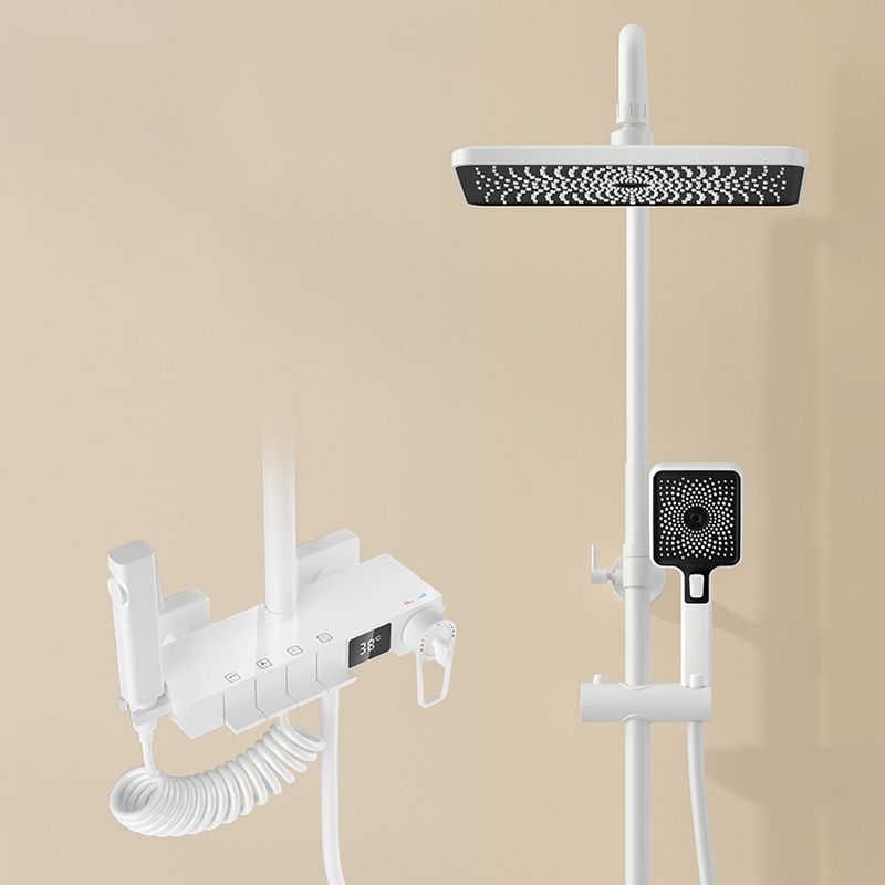 Contemporary Style Shower System Copper Spot Resist Wall Mounted Shower System