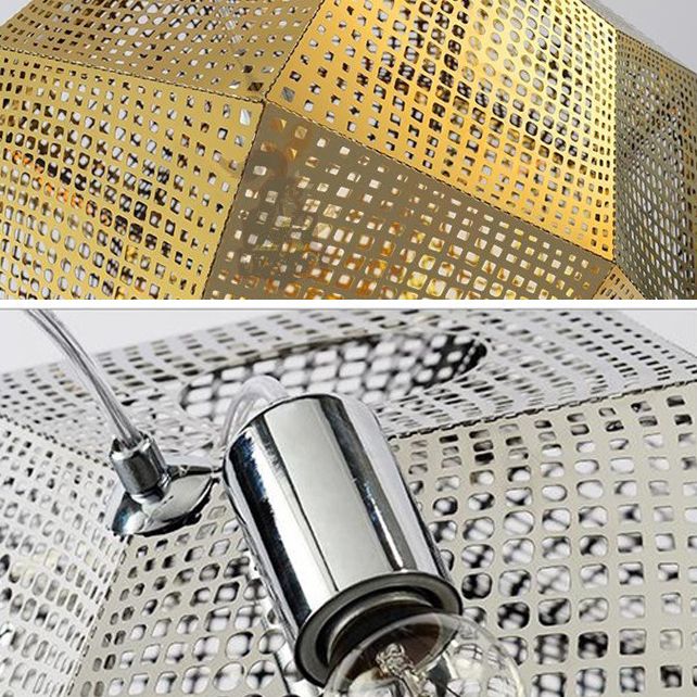 Faceed Globe Suspension Lighting Postmodern Metall 1-Bulb Restaurant Anhänger Licht