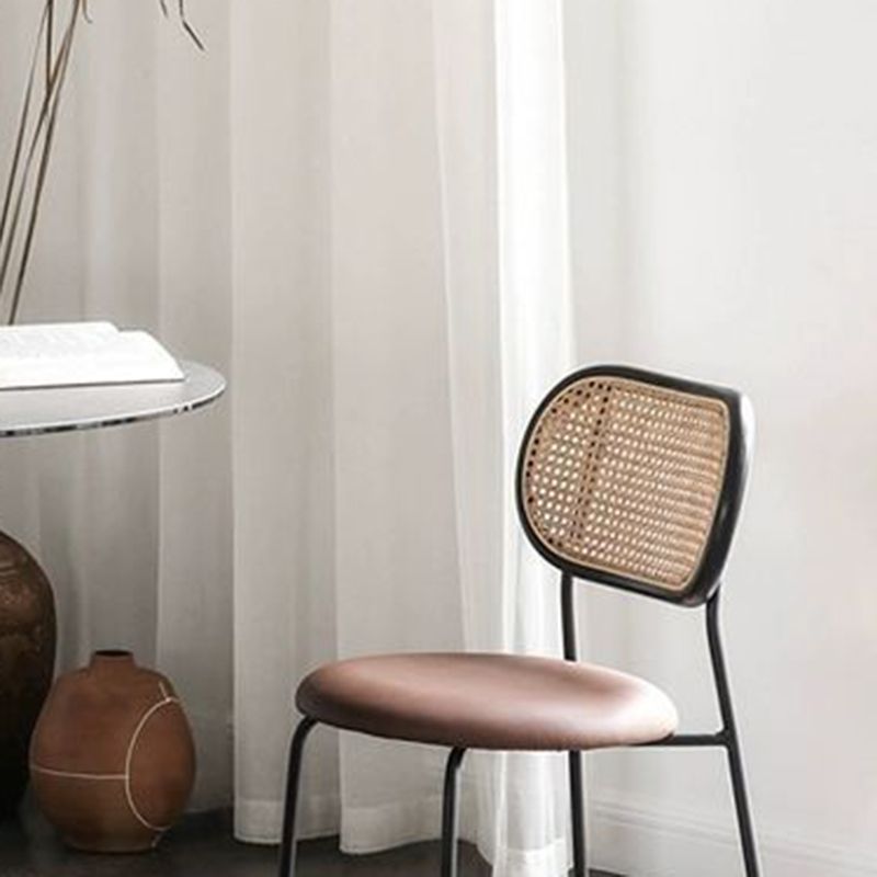 Upholstered Armless Dining Chairs Industrial Dining Room Side Chair