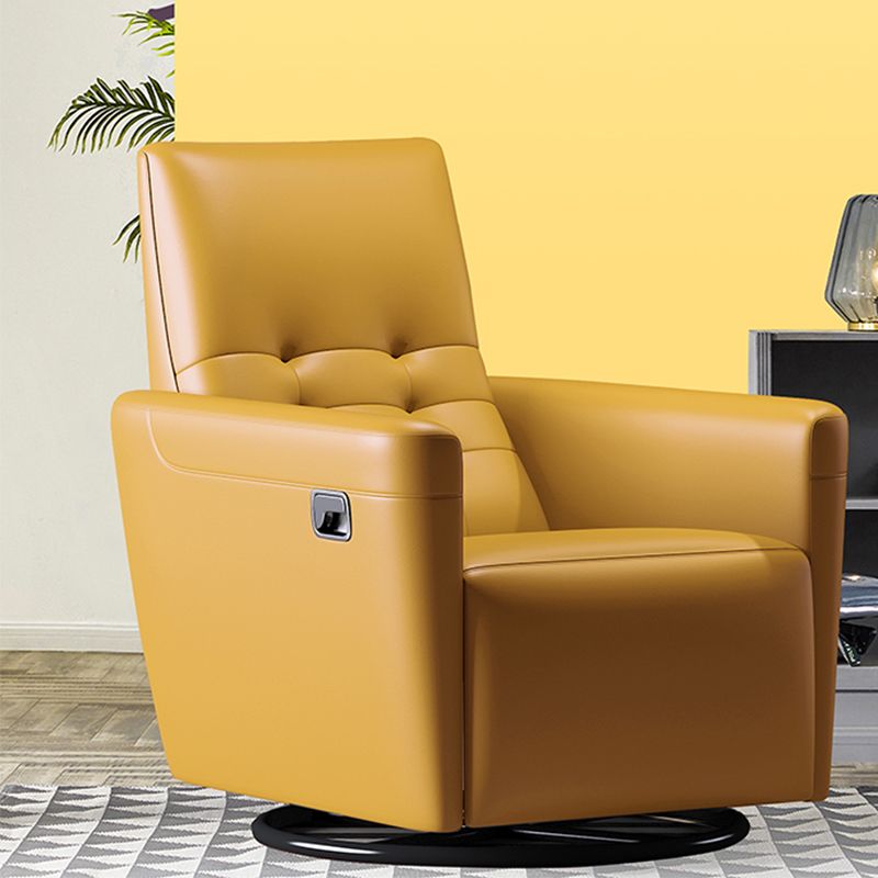 Genuine Leather Convertible Chair 29.52" L x 37.00" W x 40.15" H Armless Chair