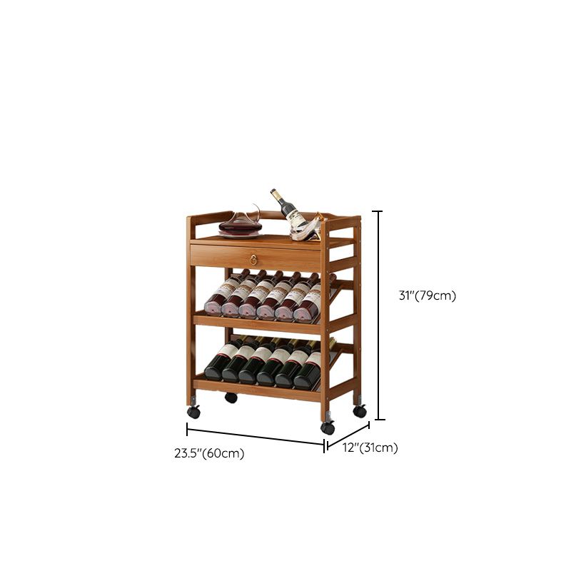 Modern Floor Wine Bottle Rack Wooden Brown Wine Bottle Rack for Home
