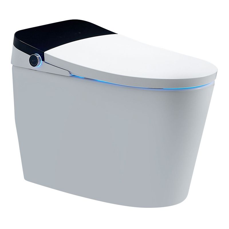Floor Mount Flush Toilet Heated Seat One-Piece Toilet with Slow Close Seat