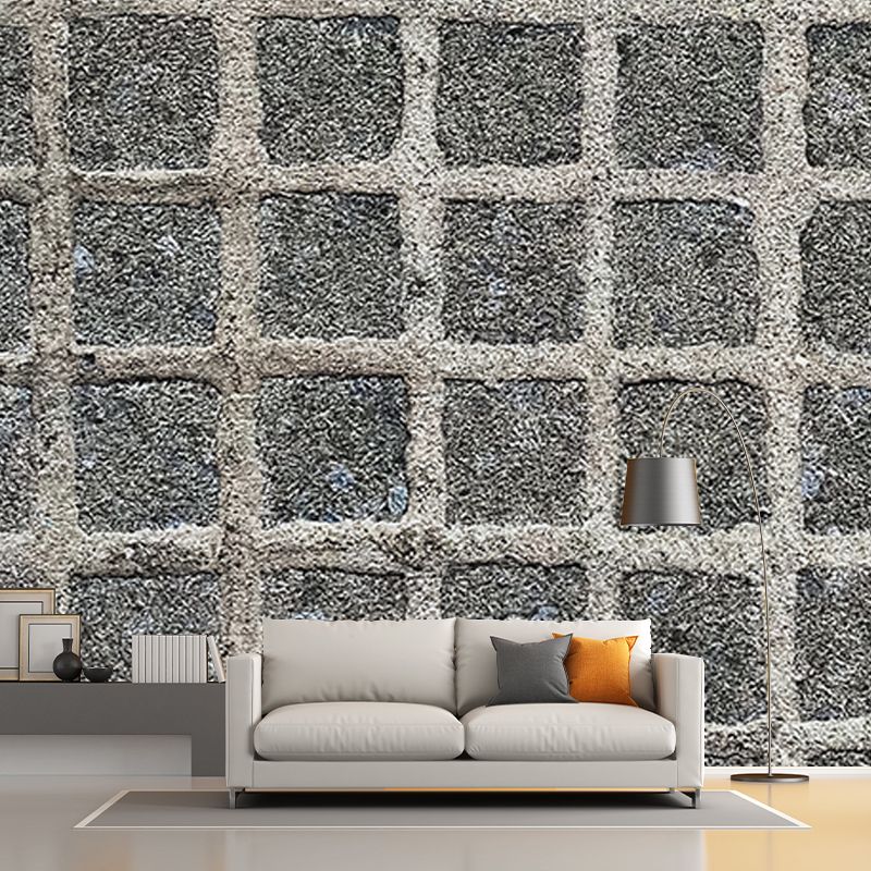 Brick Wall Industrial Wall Mural Water Resistant Wall Covering for Living Room