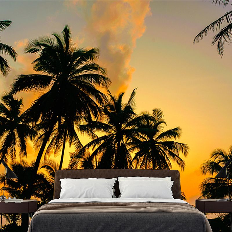 Palm Tree Mildew Resistant Mural Tropical Photography Room Wall Mural