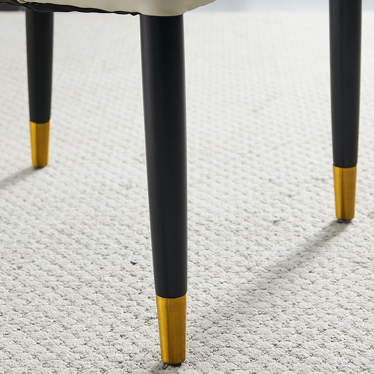 Nordic Style Wood Dining Chairs Armless Parsons Chair for Home Use