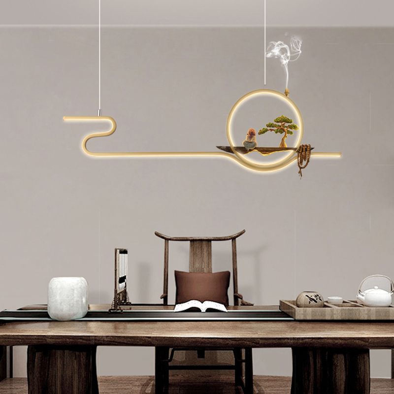 Iluminación moderna de la isla de la isla de la isla accesorios de iluminación colgante