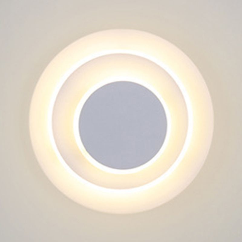 Contemporary Layered Wall Light Sconce Metal 3 Lights Flush Mount Wall Sconce