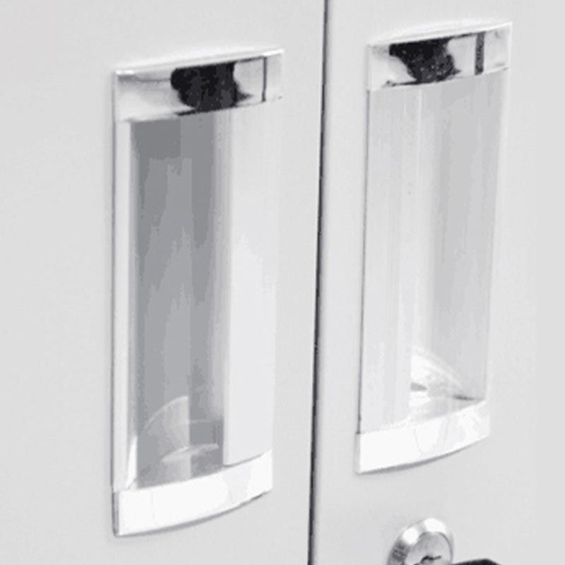 Contemporary Metal Wardrobe Freestanding Wardrobe Closet with Locks