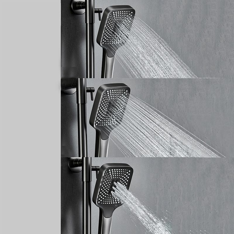 Modern Shower System Adjustable Shower Head Slide Bar Wall Mounted Shower Set