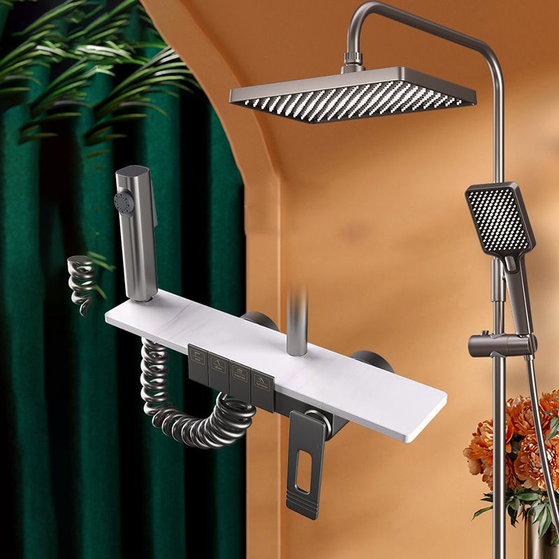 Modern Shower Faucet Adjustable Spray Pattern Shower Head Combo