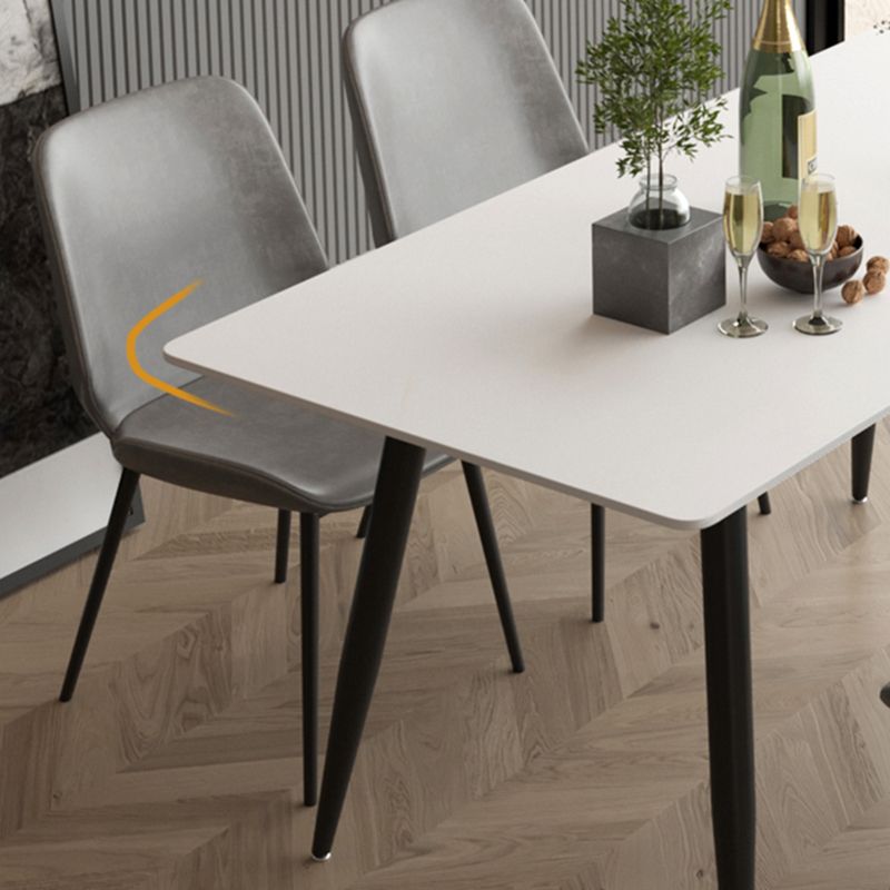 Modern 1/2/4/5/7 Pieces Dining Set Rectangle Stone Dining Table for Dining Room Kitchen