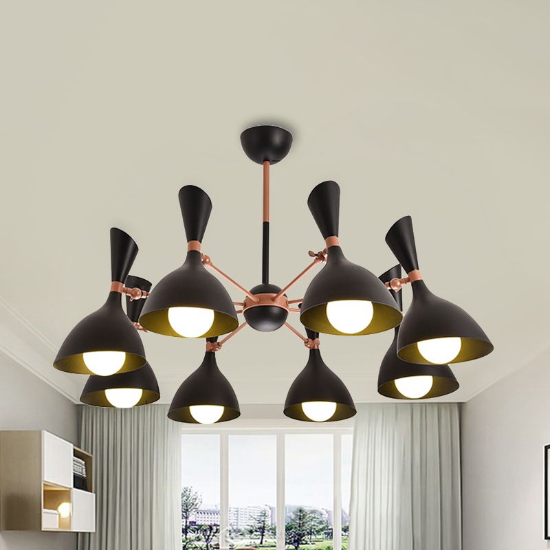 Living Room Kindergarten Pendant Light Metal Contemporary Monochrome Chandelier