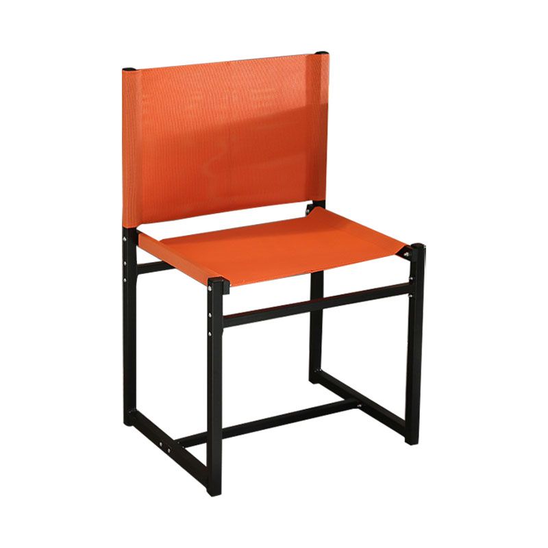 Contemporary Dining Chair Armless Chair with Metal Legs for Kitchen