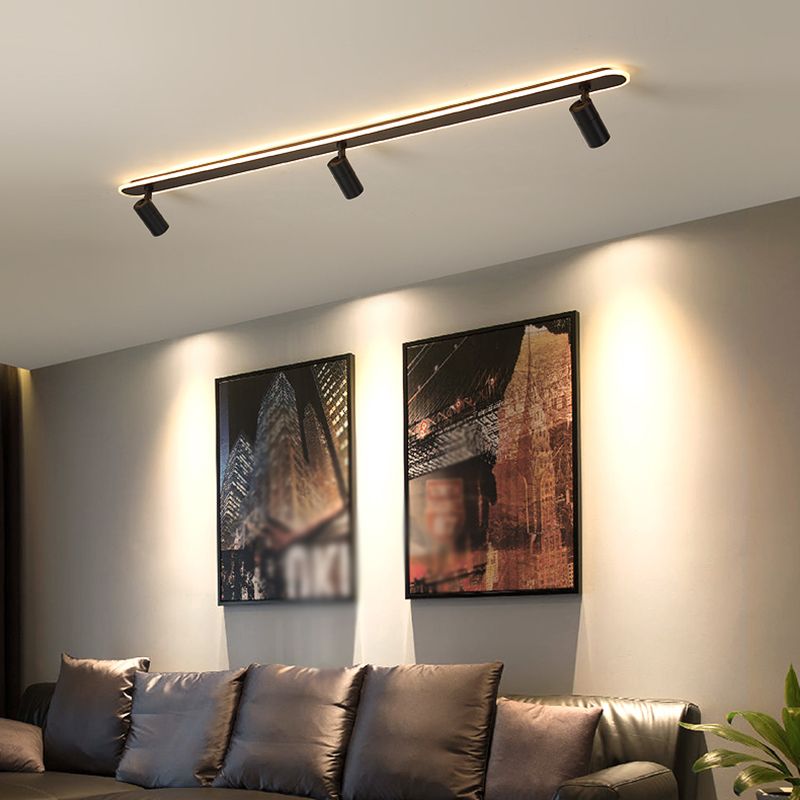 LED Flush Mount Ceiling Lighting with Spotlights Modern Ceiling Mounted Lights