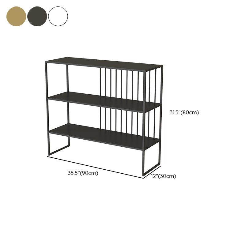 3-shelf with Rectangular Shelves Bookshelf 11.8" W Etagere Shelf Bookcase